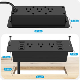 HHSOET 6ft cord provides flexible reach to outlets.