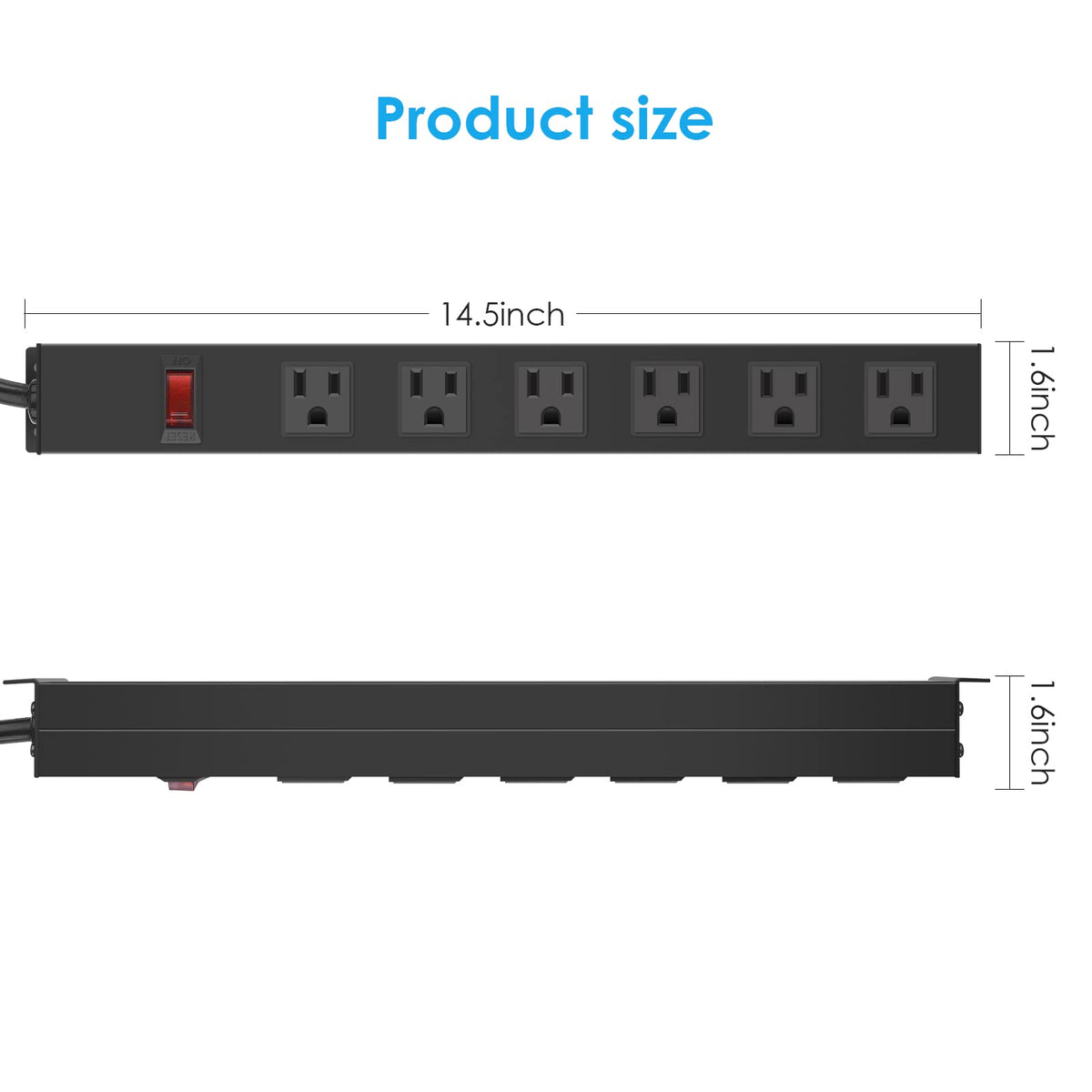 HHSOET close up of illuminated on/off switch and indicator light for easy status checks