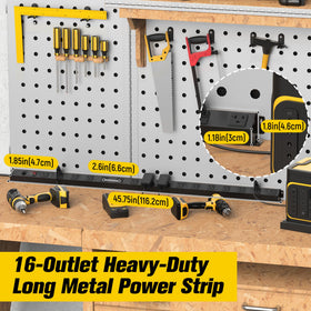 HHSOET close-up of 2.6 inch spaced outlets demonstrating easy plug fit