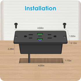 HHSOET 45-degree flat plug angled to wall socket, saves space behind furniture