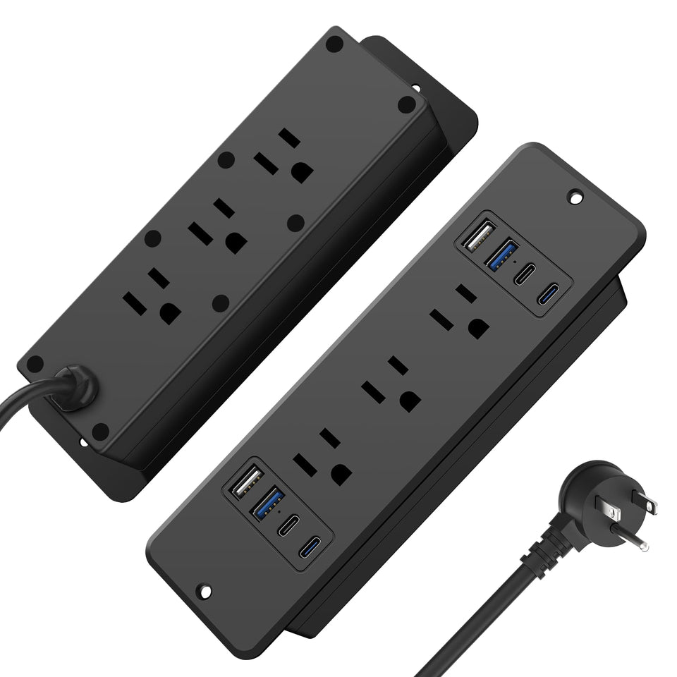 HHSOET front panel showing outlets and USB ports for neat charging