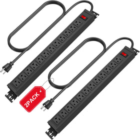 HHSOET front view of 12 outlets showing organized power access and durability