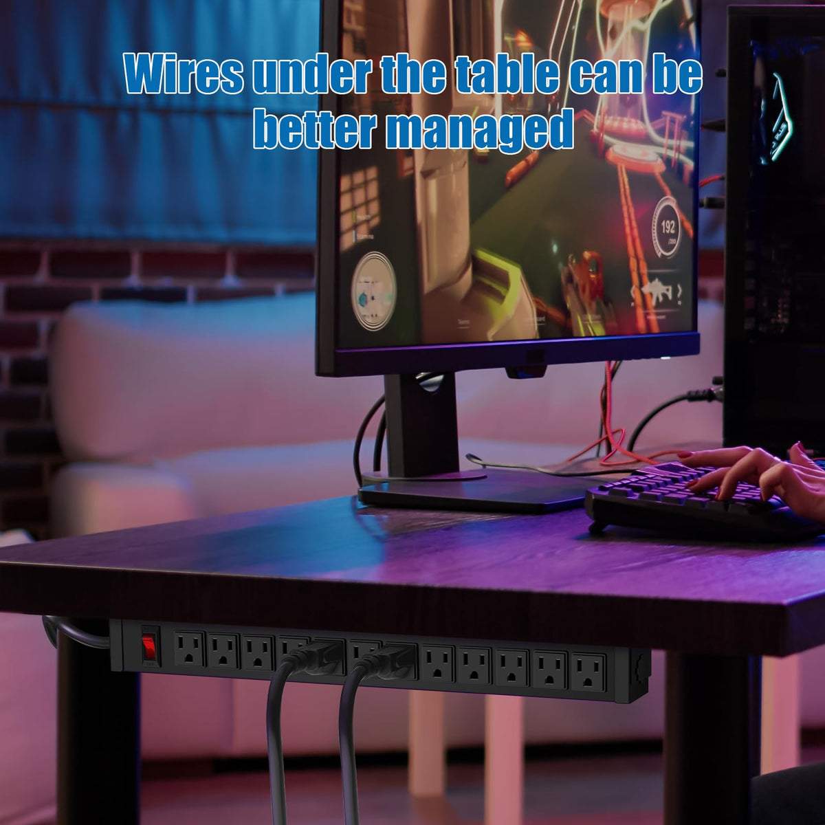 HHSOET on a workbench powering tools and chargers demonstrating organized power distribution