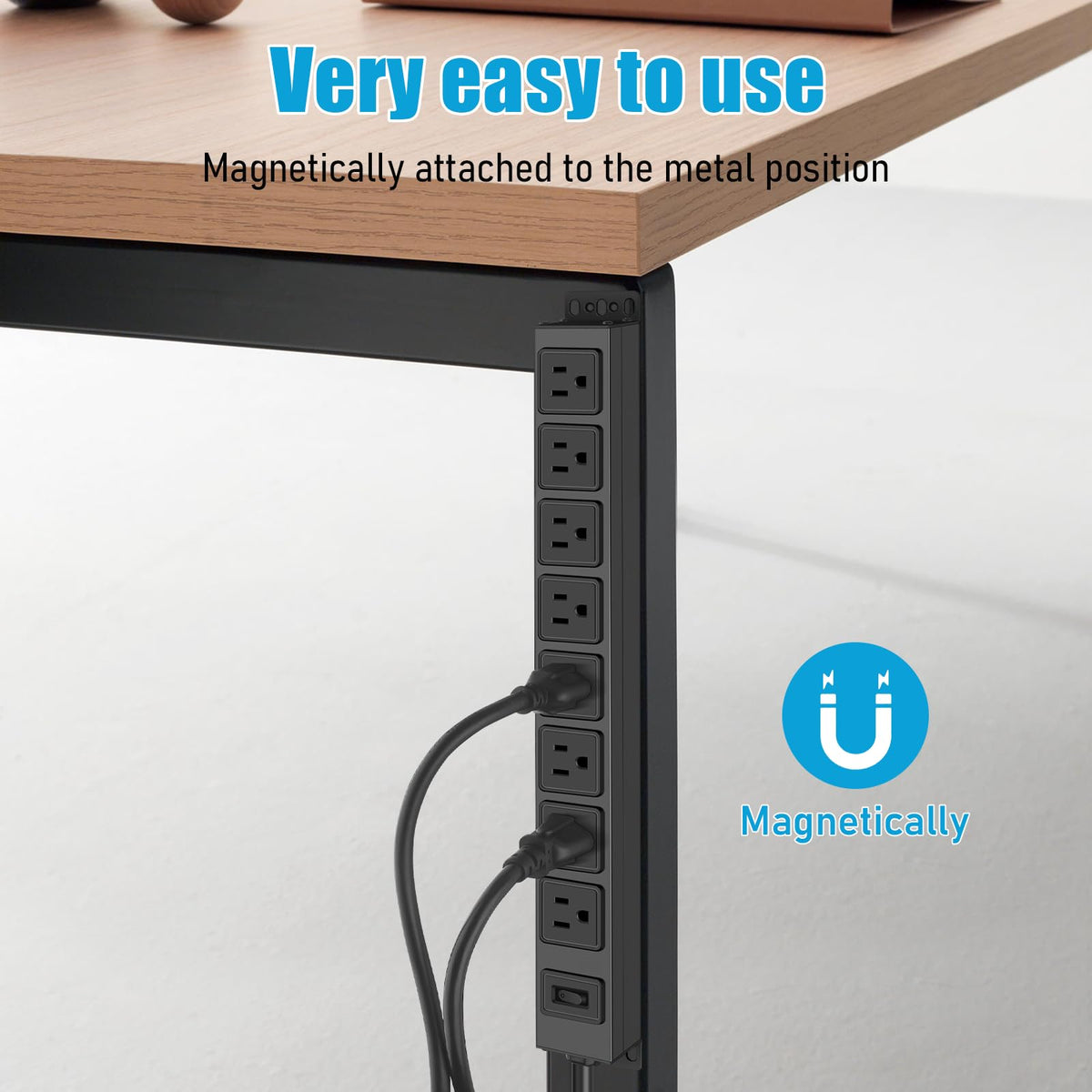 HHSOET magnetic backplate attached to metal surface for drill-free mounting