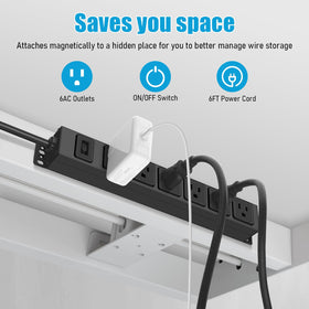HHSOET magnetic mount power strip ready for workshop setups