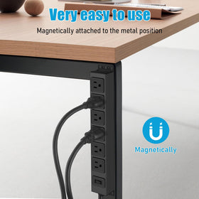 HHSOET metal surge protector with a 6 ft cord for garage durability