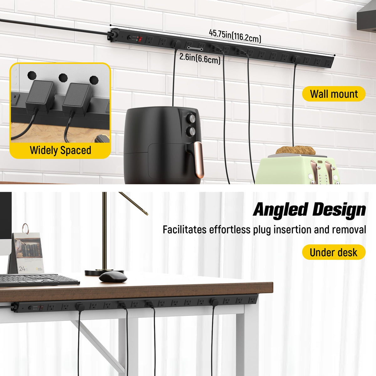 HHSOET mounted on a workbench for hands-free workstation power management
