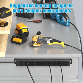 HHSOET mounted under gaming desk showing tidy cable management benefit
