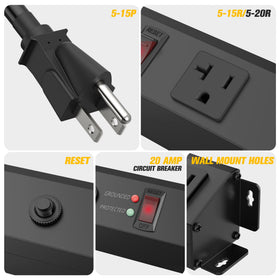 HHSOET switch and 20A breaker close-up for quick reset protection