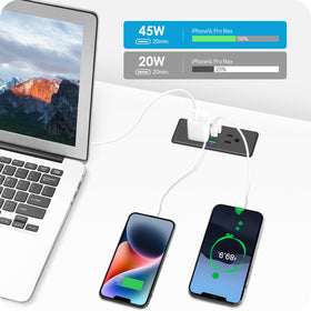 HHSOET size comparison showing cutout template and installation benefit