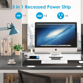 HHSOET USB-A QC3.0 and USB-C PD ports support multiple devices.