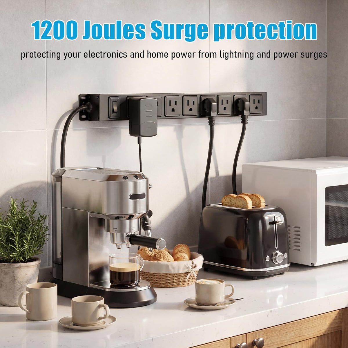 HHSOET wall-mount-ready unit includes screws for secure installation.