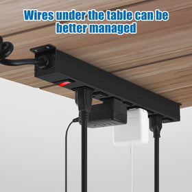 HHSOET Wide-spaced outlets support bulky adapters for cleaner power setups