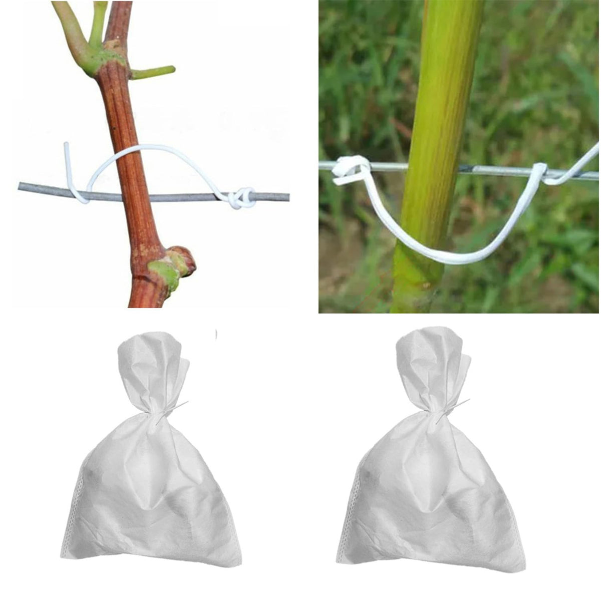 HHTHH bag-binding ties for durable, reusable closures