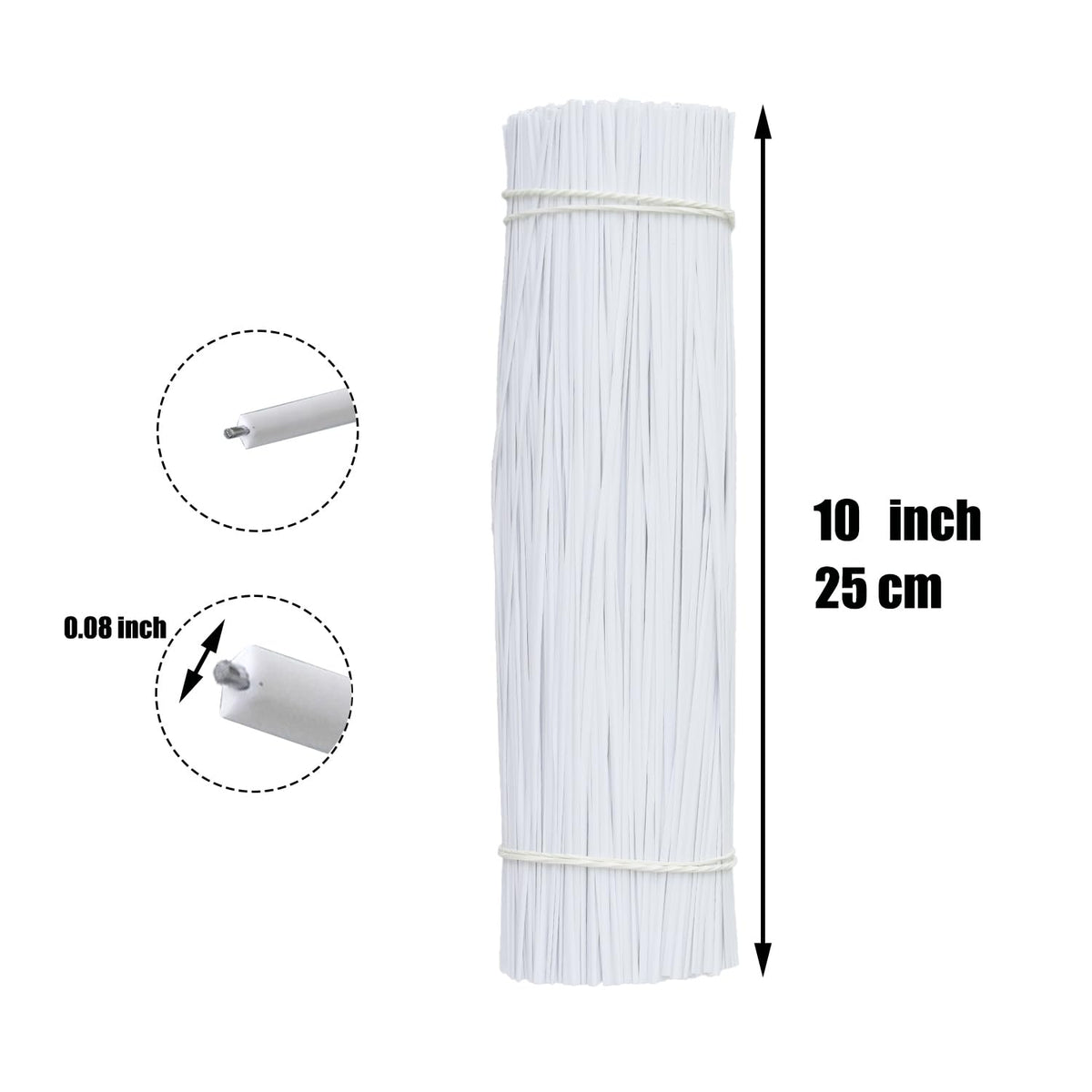 HHTHH inner metal-core twist ties with rubber coating for strength
