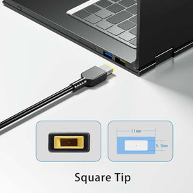 HHZ adapter plugged into Lenovo Legion laptop showing sustained performance benefit