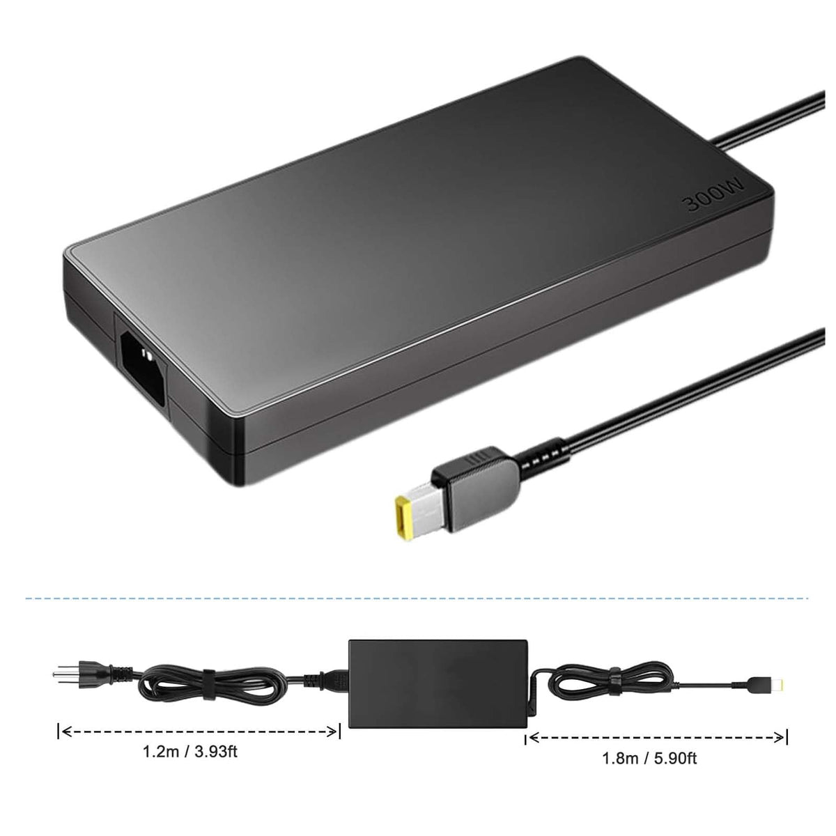 HHZ adapter paired with its AC power cord for easy plug-and-play setup benefit