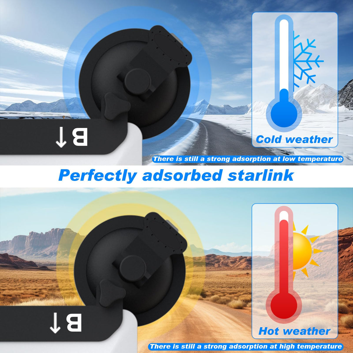 Hiapix Starlink Mini roof rack compatibility for greater height and signal reach