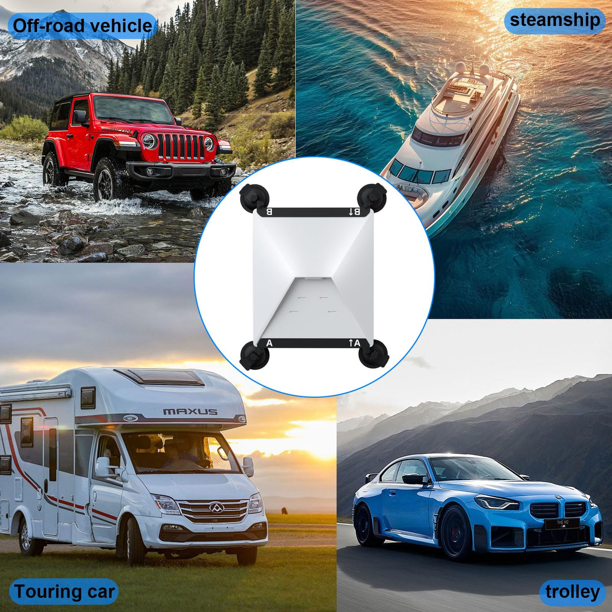 Hiapix Starlink Mini two replaceable suction cups for easy maintenance