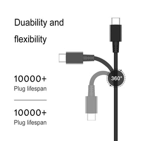 HIBBO Lenovo USB-C 65W charger side ports for versatile charging