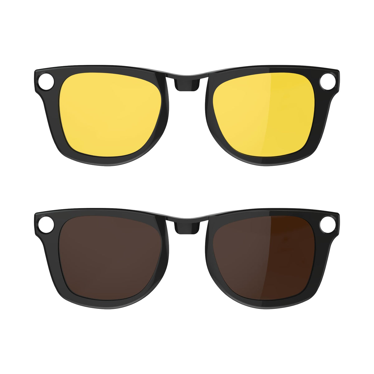 HIBLOKS polarized clip-on for Ray-Ban Meta Wayfarer reduces glare for outdoor use