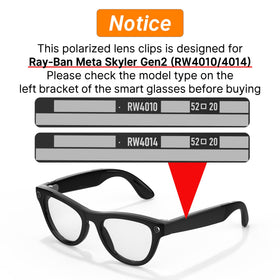 HiBloks Ray-Ban Skyler clip-on brown-gray frame adds versatile style for any outfit.