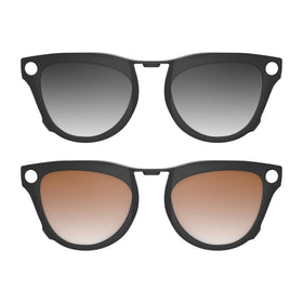 HiBloks Ray-Ban Skyler clip-on polarized lens reduces glare for clear daytime use.