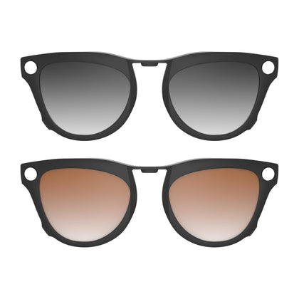 HiBloks Ray-Ban Skyler clip-on polarized lens reduces glare for clear daytime use.