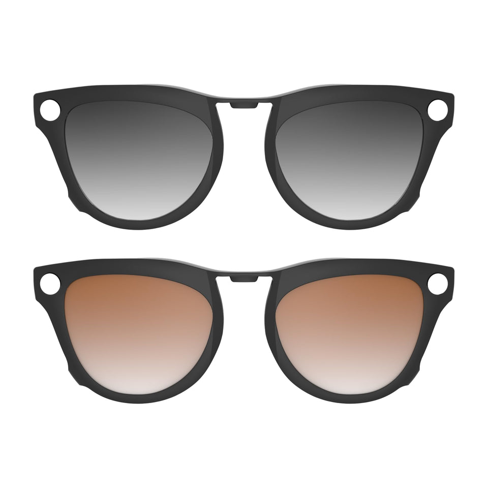 HiBloks Ray-Ban Skyler clip-on polarized lens reduces glare for clear daytime use.