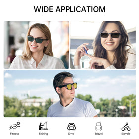 HIBLOKS black and green clip-ons side-by-side for style choice