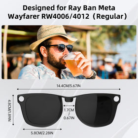 HIBLOKS frame discoloration clip protects Ray-Ban Meta frames from wear