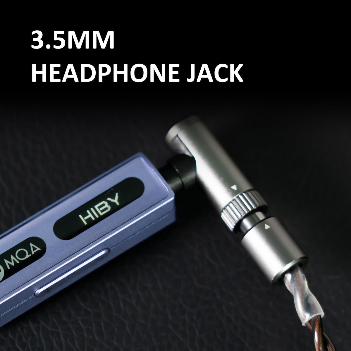 HiBy FC3 next to a coin for scale showing compact size and portability benefit