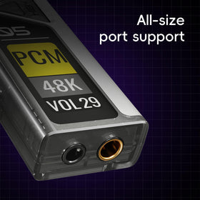 HiBy FC5 hardware volume with 30 precise steps and tactile controls