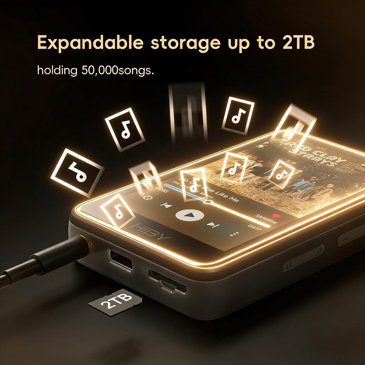 HiBy R1 offers up to 15.5 hours of playback per charge.