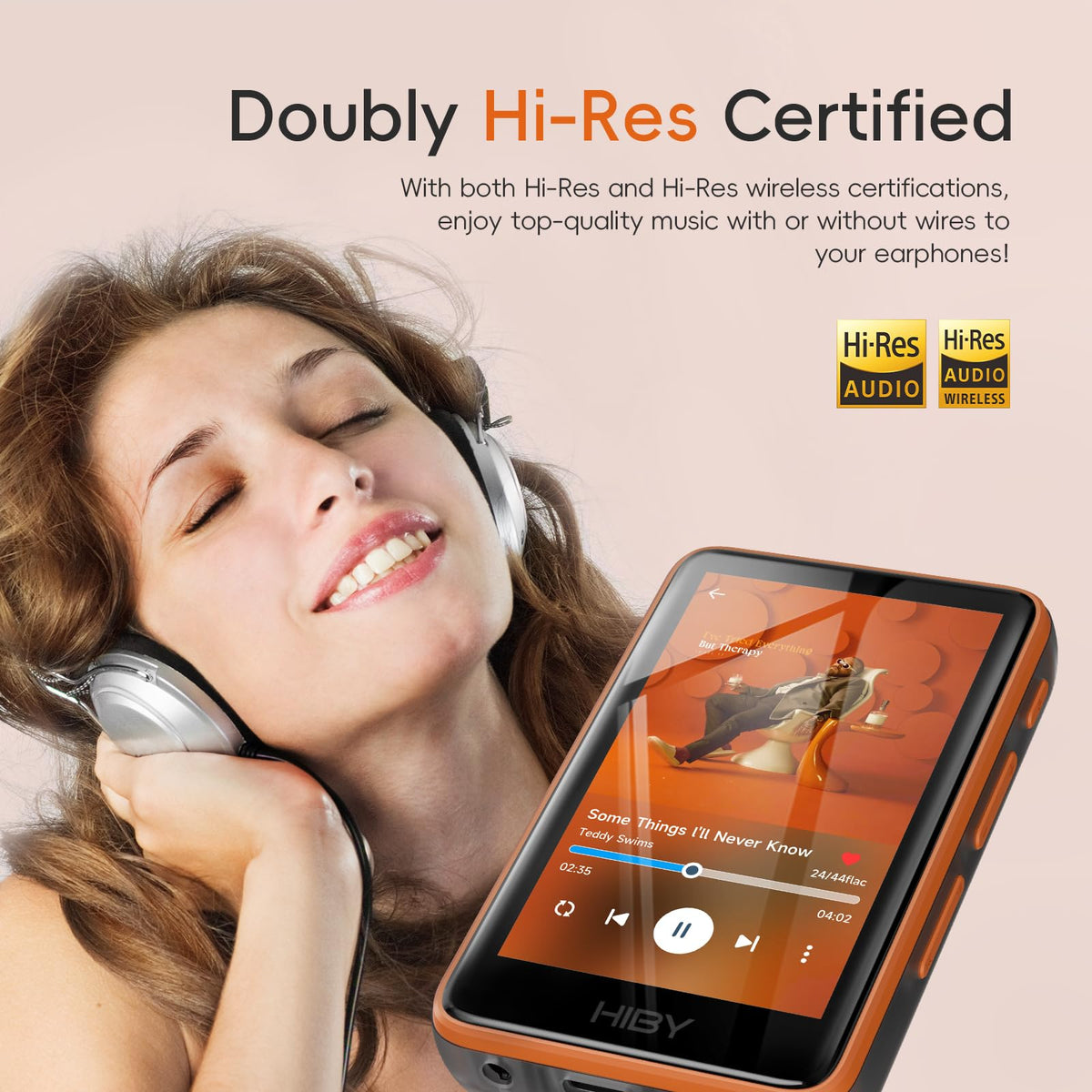 HiBy R1 native DSD 256 playback capability