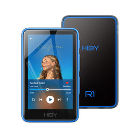HiBy R1 front panel for quick playback access
