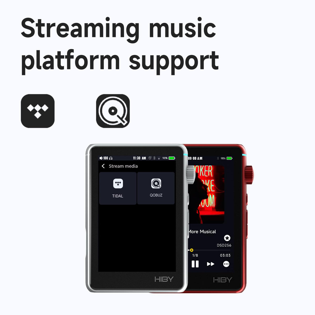 HiBy R3 II Bluetooth 5.1 and Wi-Fi enable wireless listening