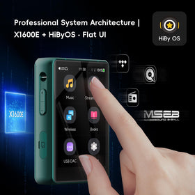 HiBy R3 PRO II back cover showing sturdy portable design.