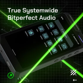 HiBy R4 Bluetooth 5.0 with LDAC for wireless high-res streaming.