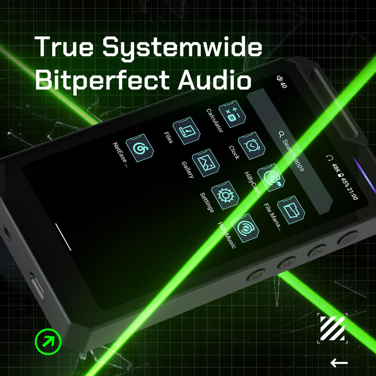 HiBy R4 with Bluetooth 5.0 and dual-band WiFi for online listening