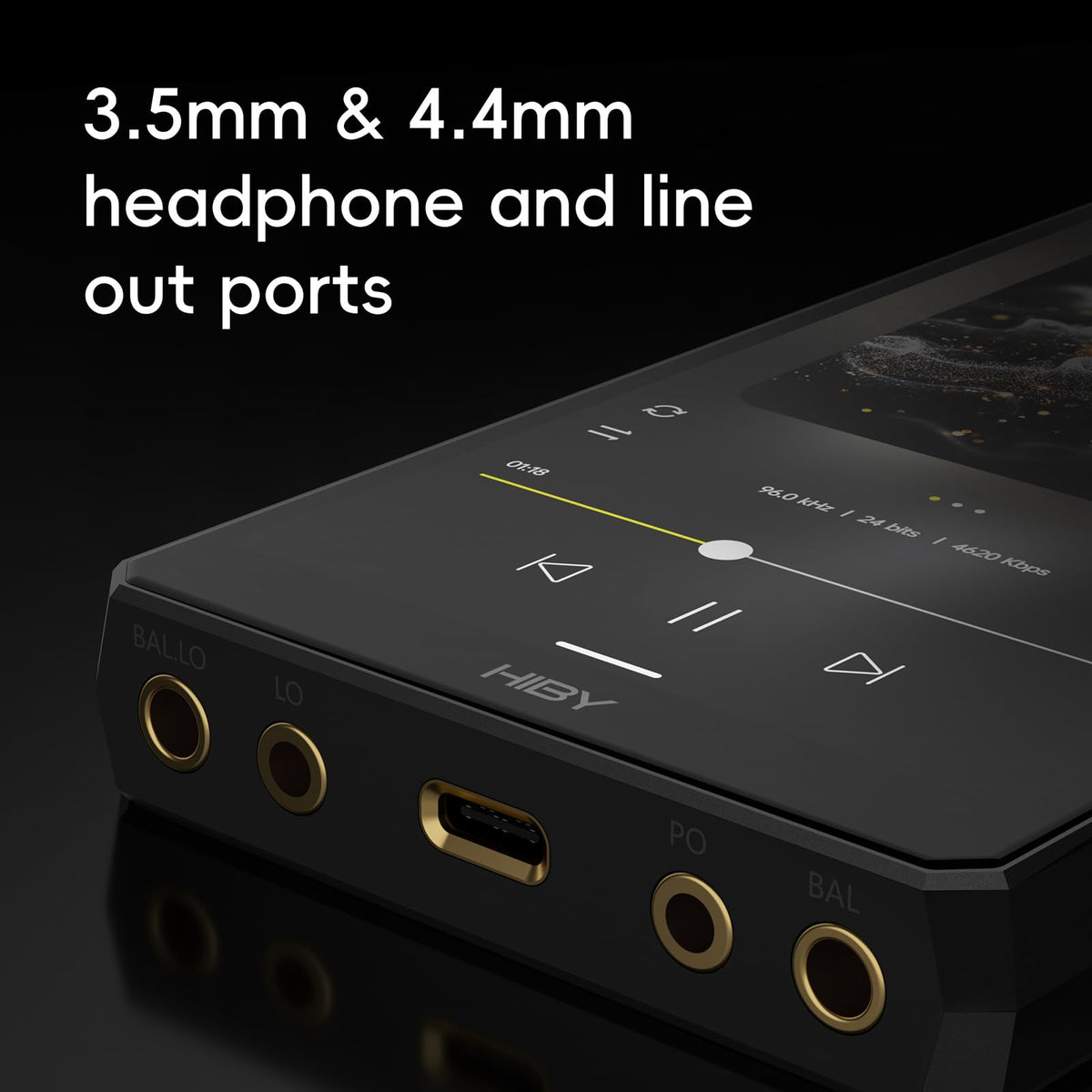 HiBy R6III compact, portable design for on-the-go listening.