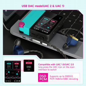 HiBy W4 Bluetooth 5.4 and NFC pairing enable quick wireless setup.
