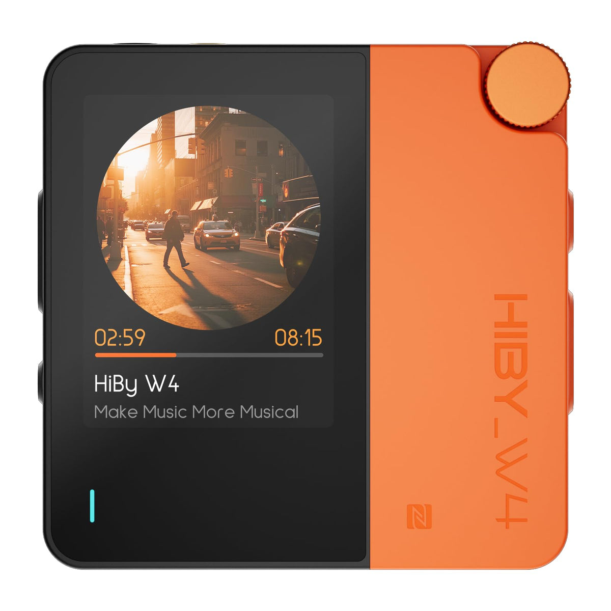 HiBy W4 compact design for portable high‑res audio