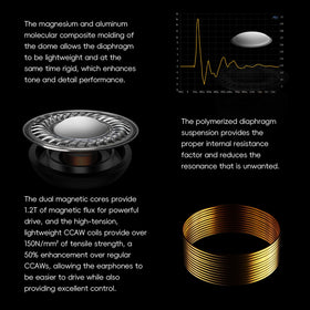 HiBy Yacht10 CNC aluminum shell reduces diaphragm resonance for cleaner sound