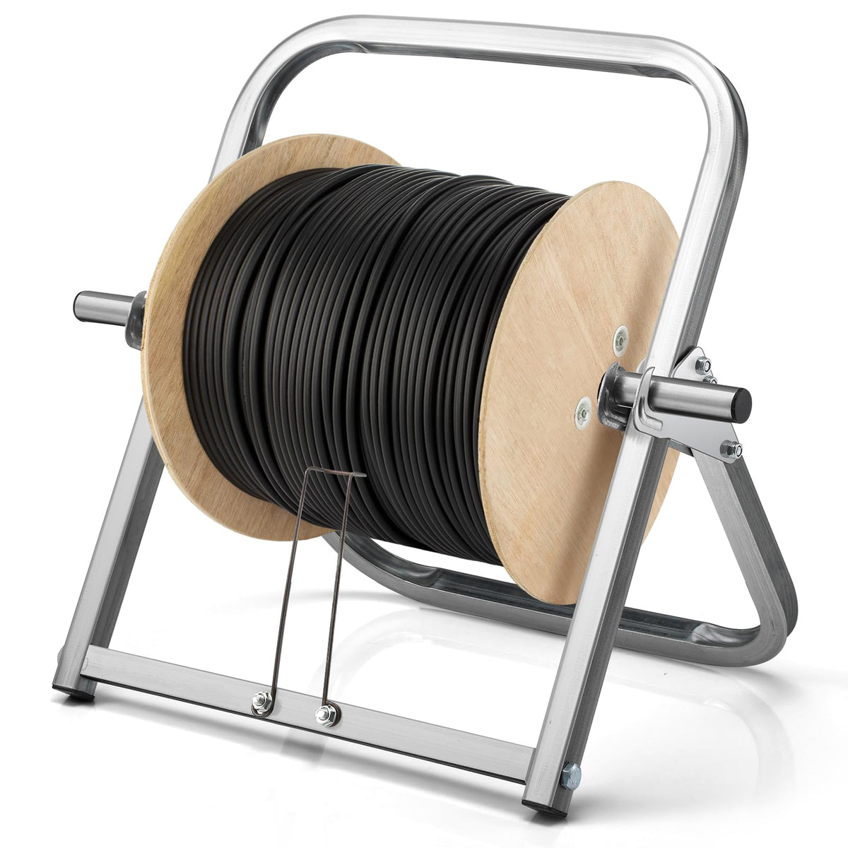 Hicarer front view of cable caddy showing compact durable design and easy access