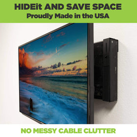 HIDEit close-up of included screws and thumbnuts showing secure installation benefit