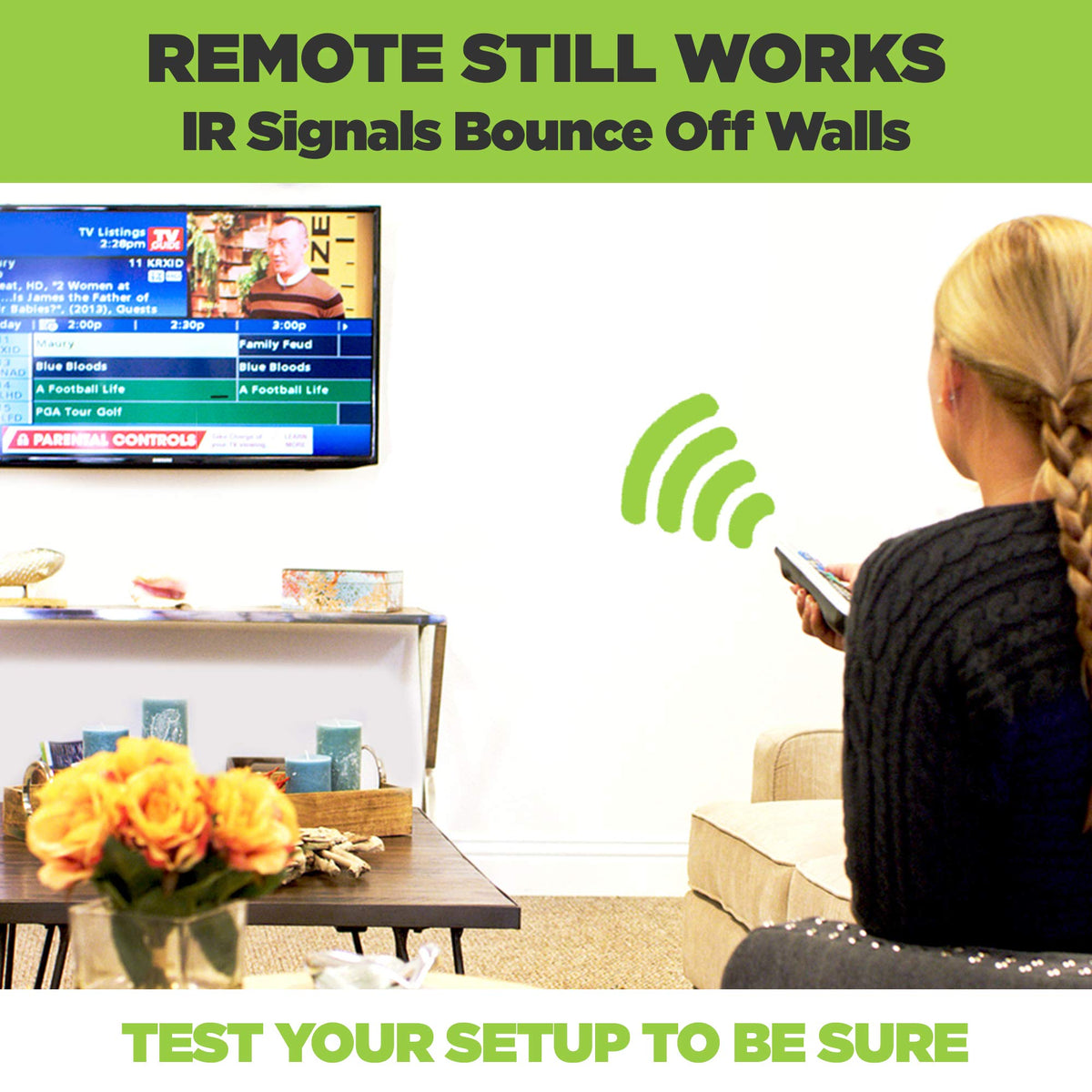 HIDEit Xbox mounted on Uni-MW illustrating tidy setup and hidden cables benefit