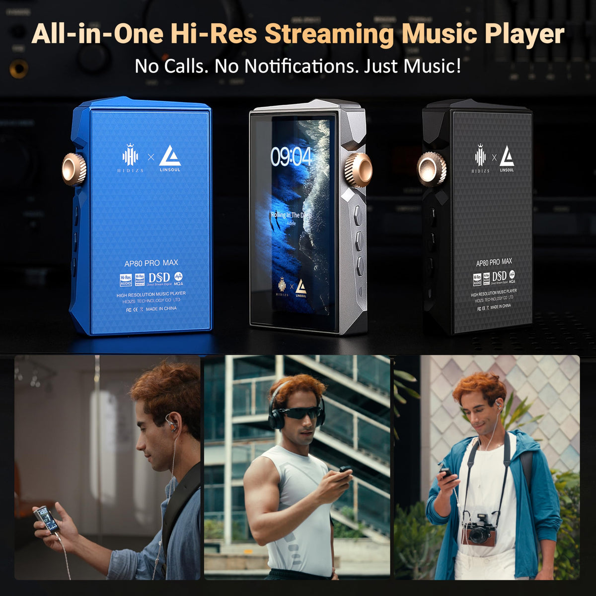 HIDIZS AP80 Pro MAX DLNA and AirPlay wireless playback across devices
