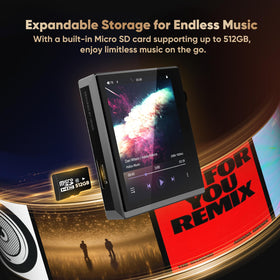 HIDIZS AP80 Pro-X Bluetooth 4.2 supports LDAC and aptX for flexible wireless playback.