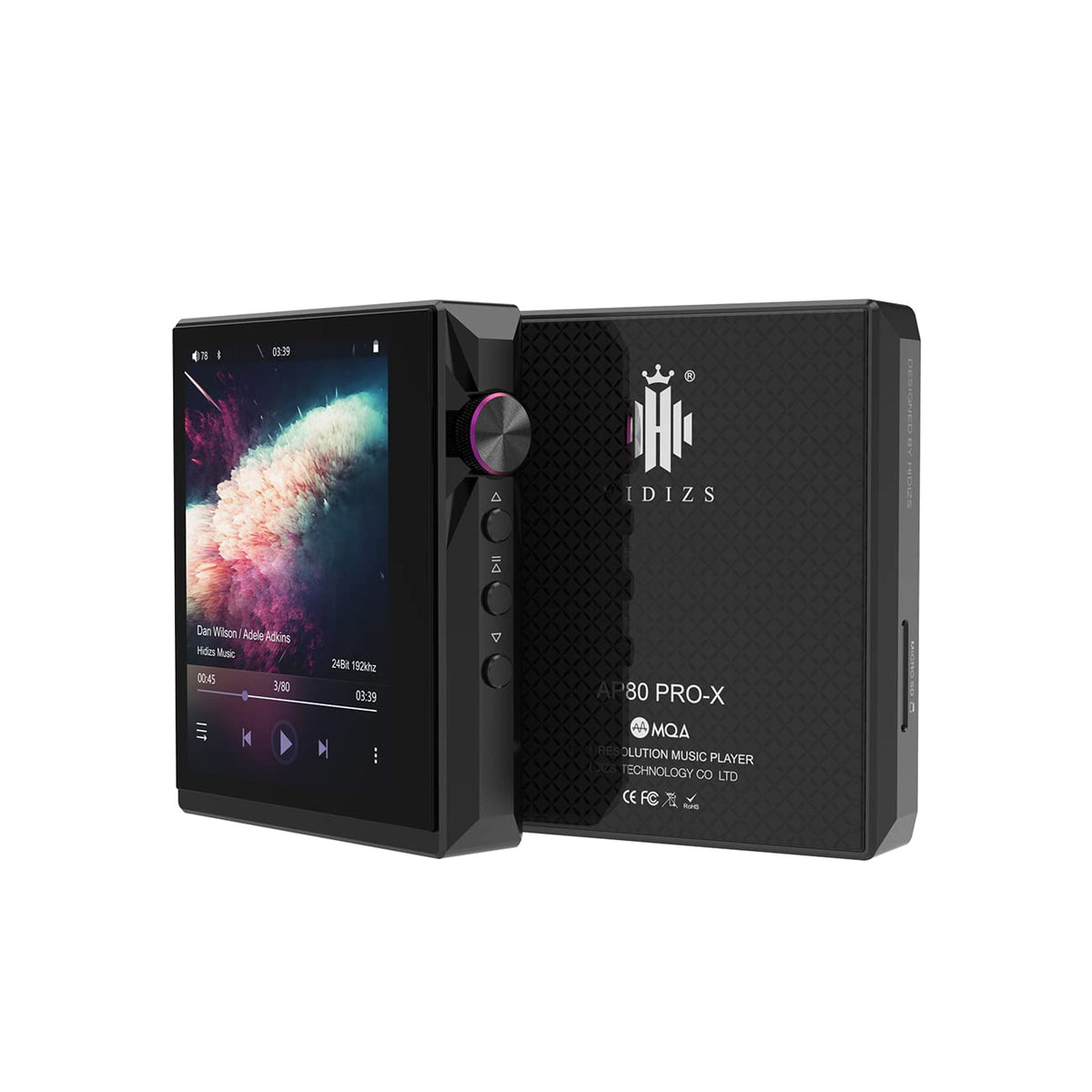 HIDIZS AP80 Pro-X CNC aluminum unibody emphasizes premium build and precise volume control.
